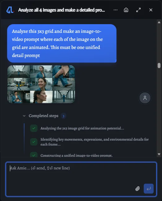 Amie Visual Reasoning Interface