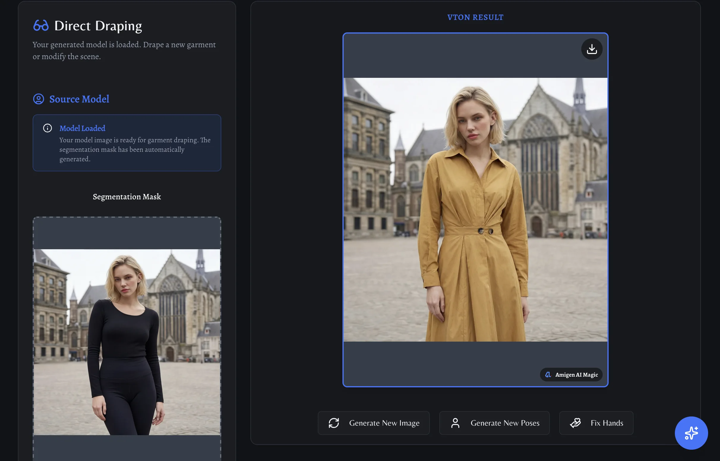 Direct Draping and Control